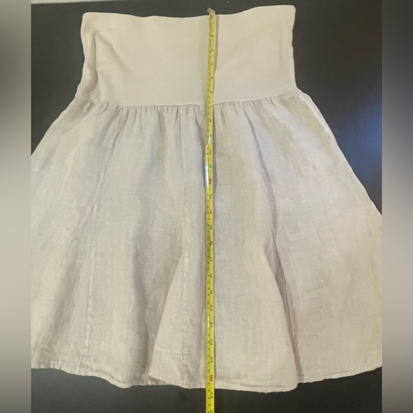 AM Basic Collection 100% Italian Linen Skirt *Like New*. Size L - Picture 6 of 7